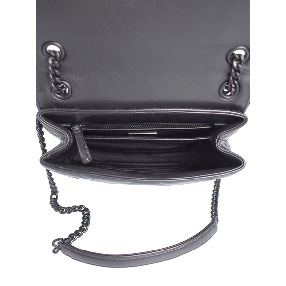 Prada Spectrum Nappa Leather Chain Shoulder Bag Black - Picture 3 of 8